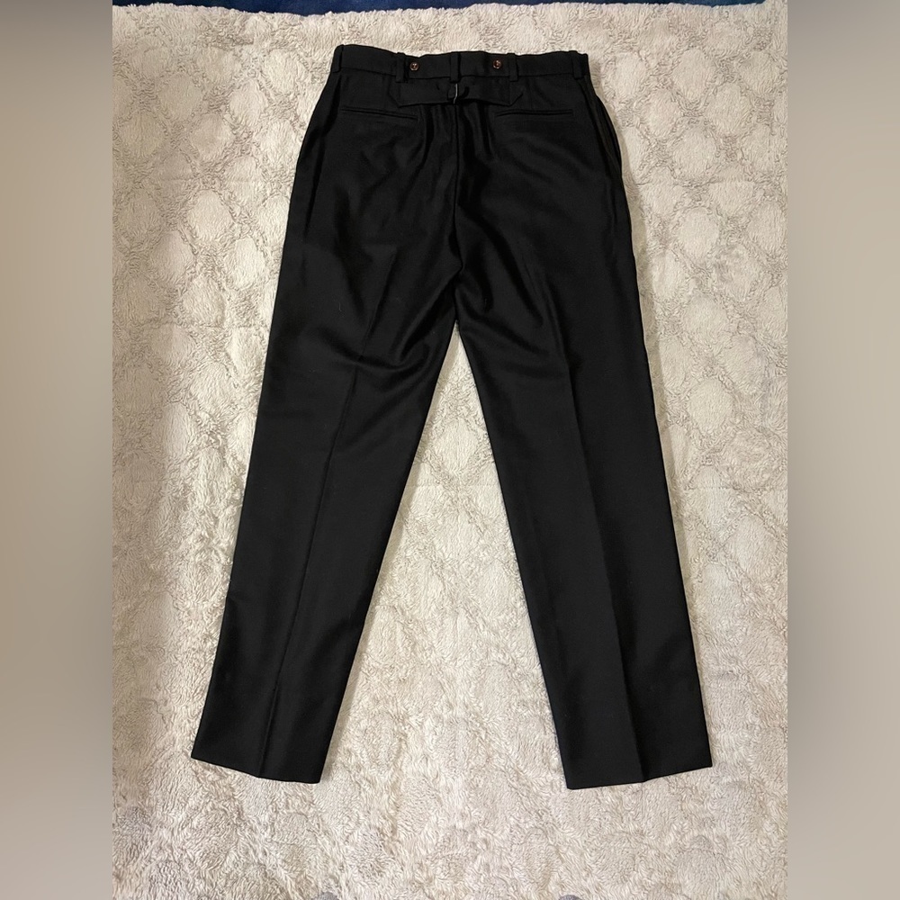 Ralph Lauren Men's Black Classic-Fit Wool Trousers Pants 35W 34L‌‌ - Picture 2 of 13
